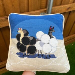 Smathers & Branson x Gray Malin needlepoint pillow